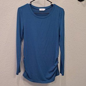 Teal Long Sleeved Maternity Top - Size S